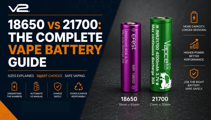 understanding vape batteries 18650 vs 21700: The Complete Battery Guide europesnus Select Flavor ::Tabacco Graham Twist - RAZ