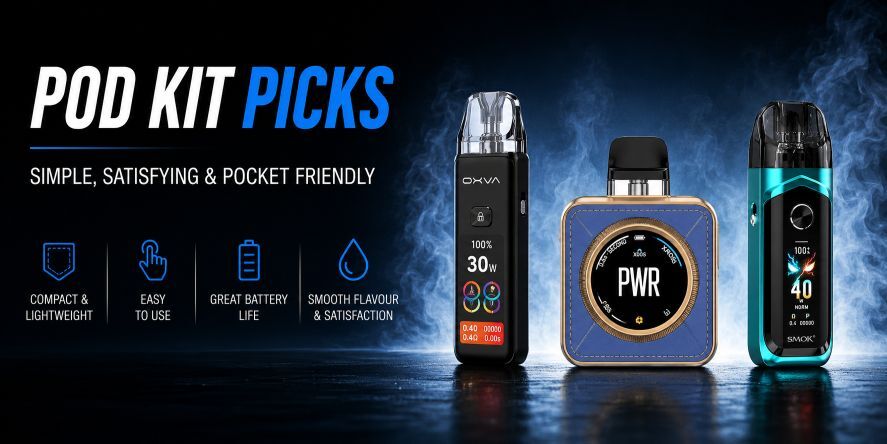 Best Pod Kits UK Discover some of the best refillable pod kits for flavour, battery life and everyday vaping, including OXVA, Vaporesso and Smok.