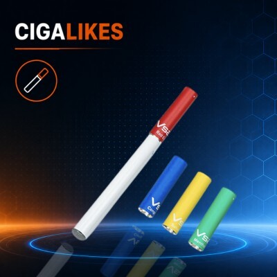 Cigalike vape devices designed to closely resemble traditional cigarettes, offering a simple and familiar option for adults switching from smoking.