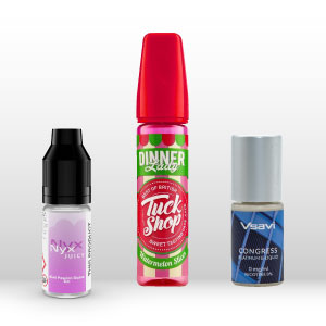 Mixture of Branded Vape E-Liquids