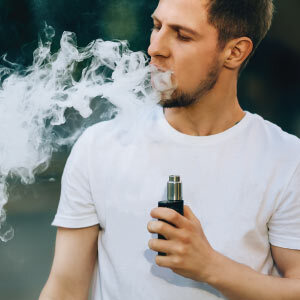 Man Using Vape Mod