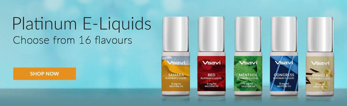 Platinum E-Liquids 16 Flavours Range of Vsavi Platinum E-liquids choose from 16 Flavours