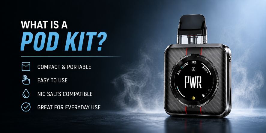 What is a Pod Kit? Pod kits are compact, easy to use and ideal for nicotine salts, making them one of the most popular vape choices for adult smokers switching to vaping.
