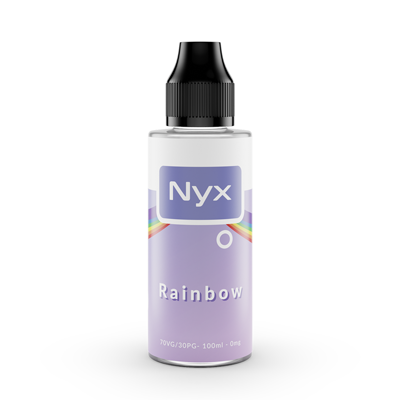 Rainbow Nyx Shortfill E-Liquid Bottle