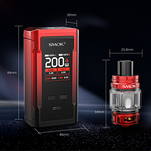 SMOK R-Kiss 2 Mod and Tank Dimensions