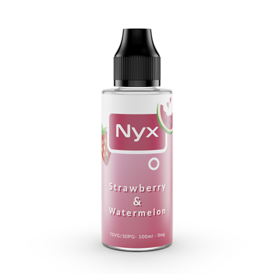 Strawberry & Watermelon Nyx Shortfill E-Liquid Bottle