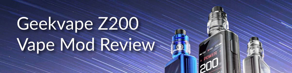 Three Geekvape Z200 Devices in Different Colours