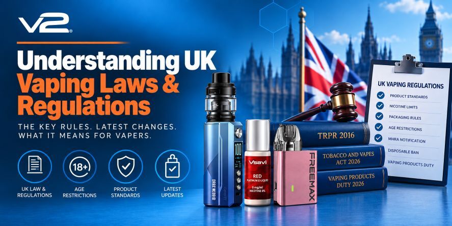 Overview of UK vaping laws and regulations, covering TRPR requirements, age restrictions, product standards, MHRA notification and recent regulatory changes.