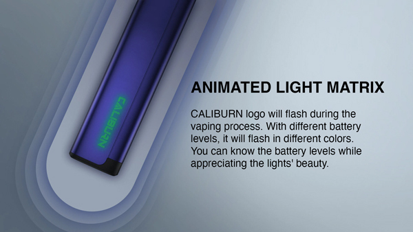 Uwell Caliburn A2S Inforgraphic Explaining the New Light Matrix