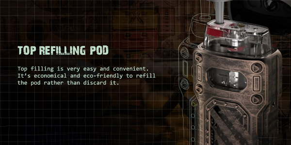 Uwell Caliburn Tenet Pod Being Refilled