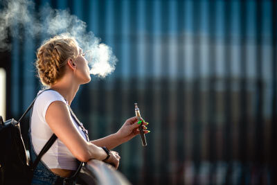 Woman Vaping