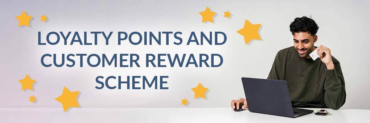 Happy V2 UK customer earning loyalty points through the Smile Rewards scheme