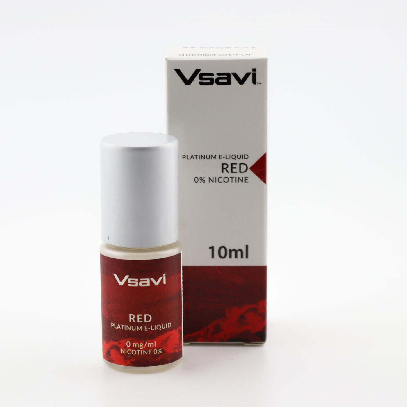 V2 Platinum Red Tobacco e-liquid in a 10ml bottle - the flavour most often recommended as a first liquid for switchers from cigarettes