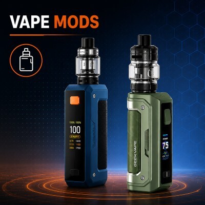 Advanced vape mod devices designed for experienced vapers who want greater control over power, airflow and vaping performance.