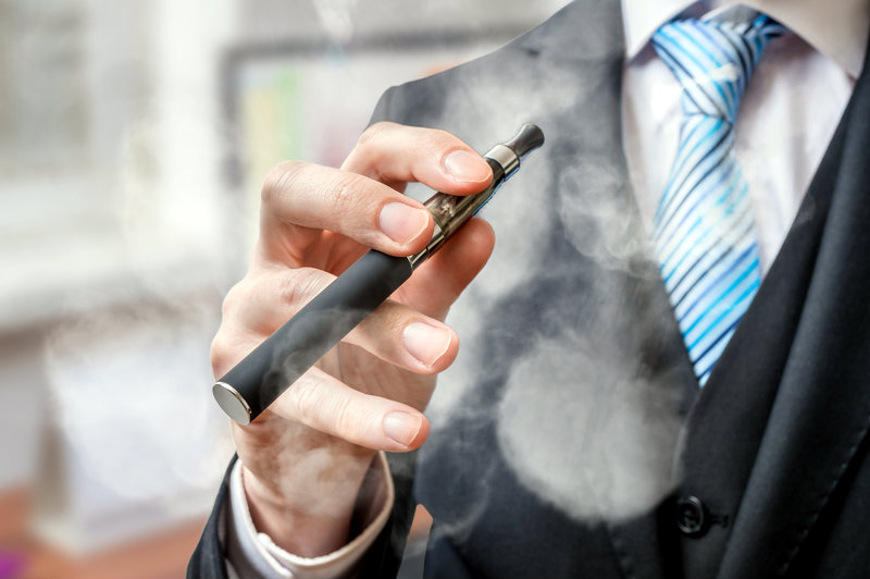 Vaping Businessman